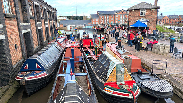Boat Gathering at Waterways Museum in Ellesmere Port