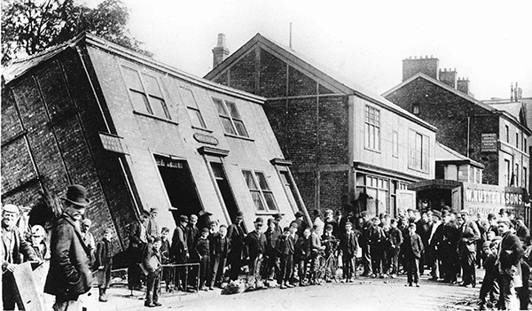 Northwich Building collapse in Castle Street