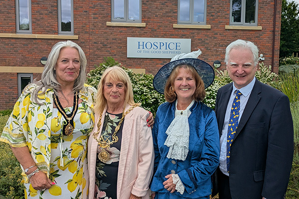 With th Chester Mayor, Mayoress and Hospice CEO