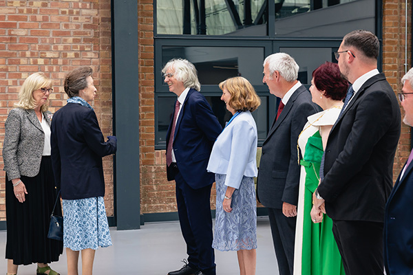 HRH Princess Anne launches new Paint Workshop at Bentley Motors, Crewe